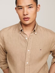 Tommy Hilfiger Linen Pigment Dyed Shirt - Image 4 of 4