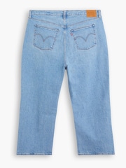 Levi's® Blue Curve Ribcage 100% Cotton Straight Ankle Jeans - Image 5 of 5