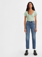 Levi's® Blue Straight Wedgie Jeans - Image 1 of 8