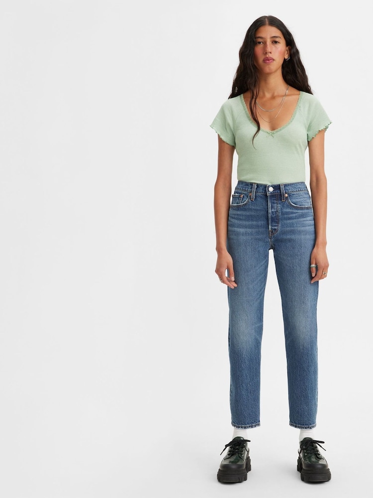 Levi's® Blue Straight Wedgie Jeans - Image 1 of 8