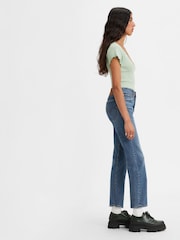 Levi's® Blue Straight Wedgie Jeans - Image 4 of 8