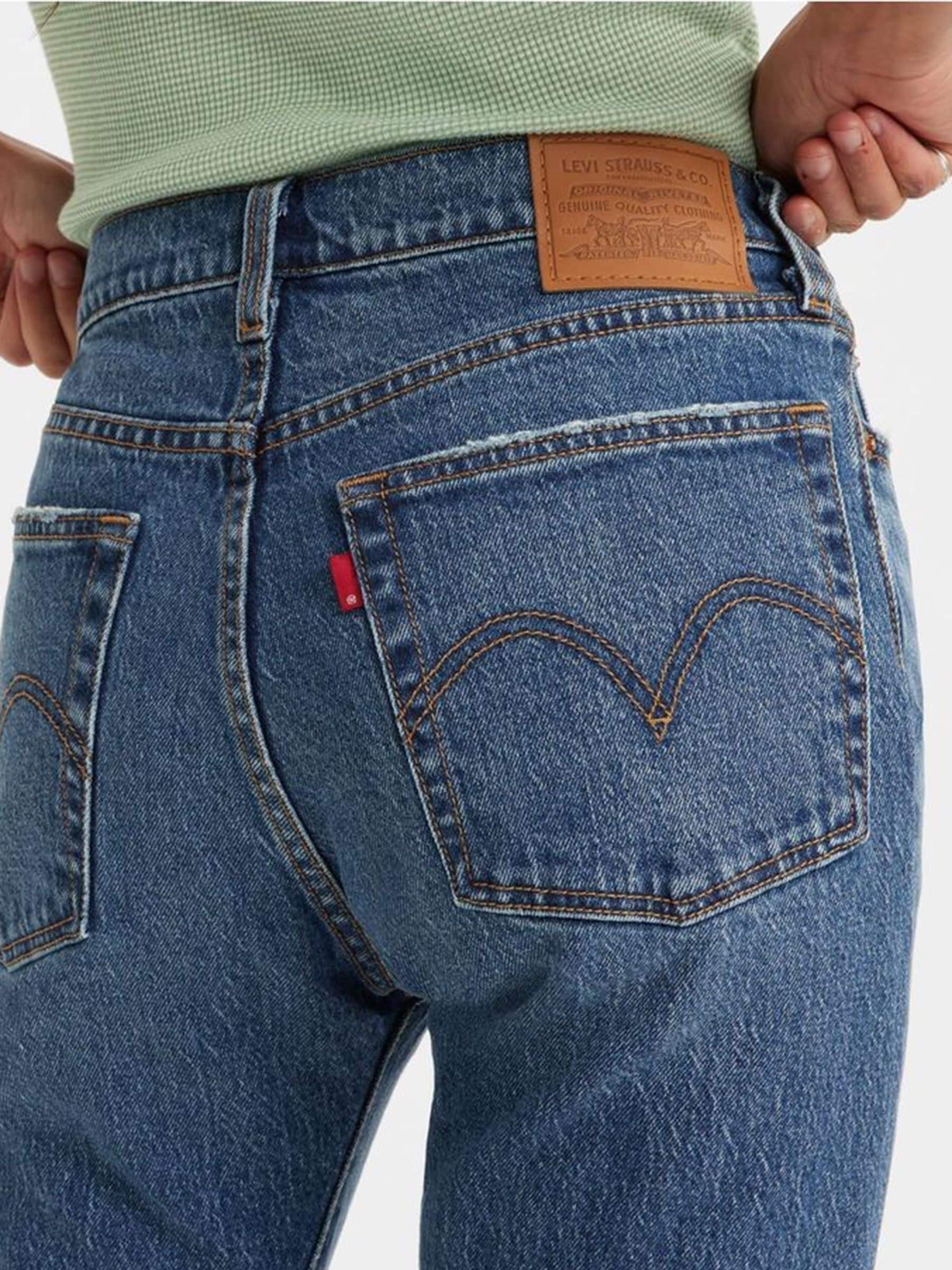 Buy Levi s Blue Straight Wedgie Jeans from Next Luxembourg