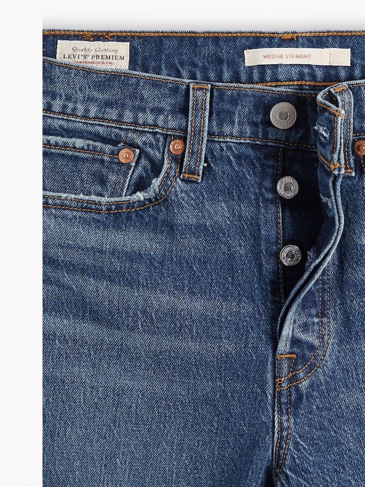 Levi's® Blue Straight Wedgie Jeans - Image 8 of 8