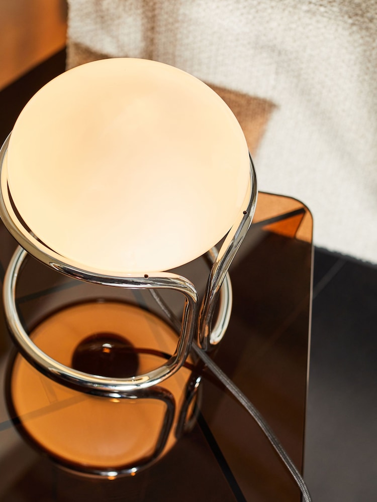 MADE.COM Chrome Piper Table Lamp - Image 4 of 4
