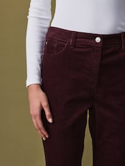 Burgundy Cord Flared Trousers - Image 5 of 7