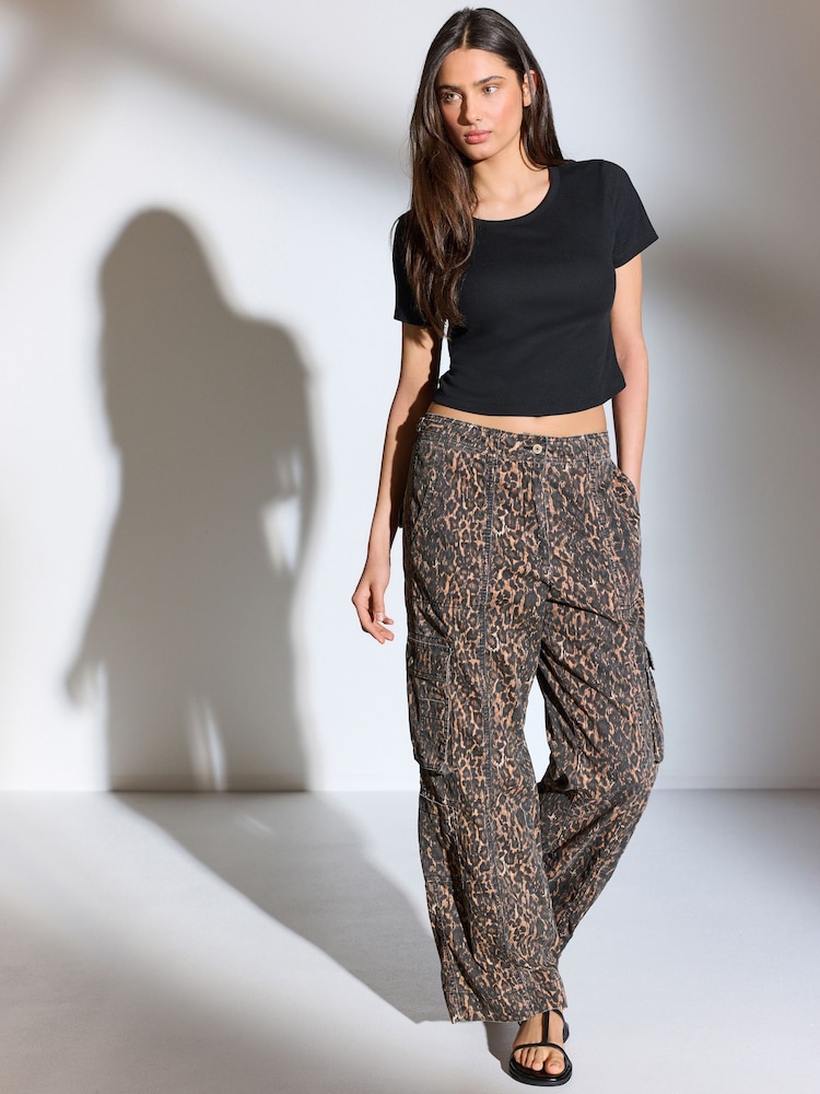Animal 100% Cotton Adjustable Waist Cargo Trousers - Image 1 of 6