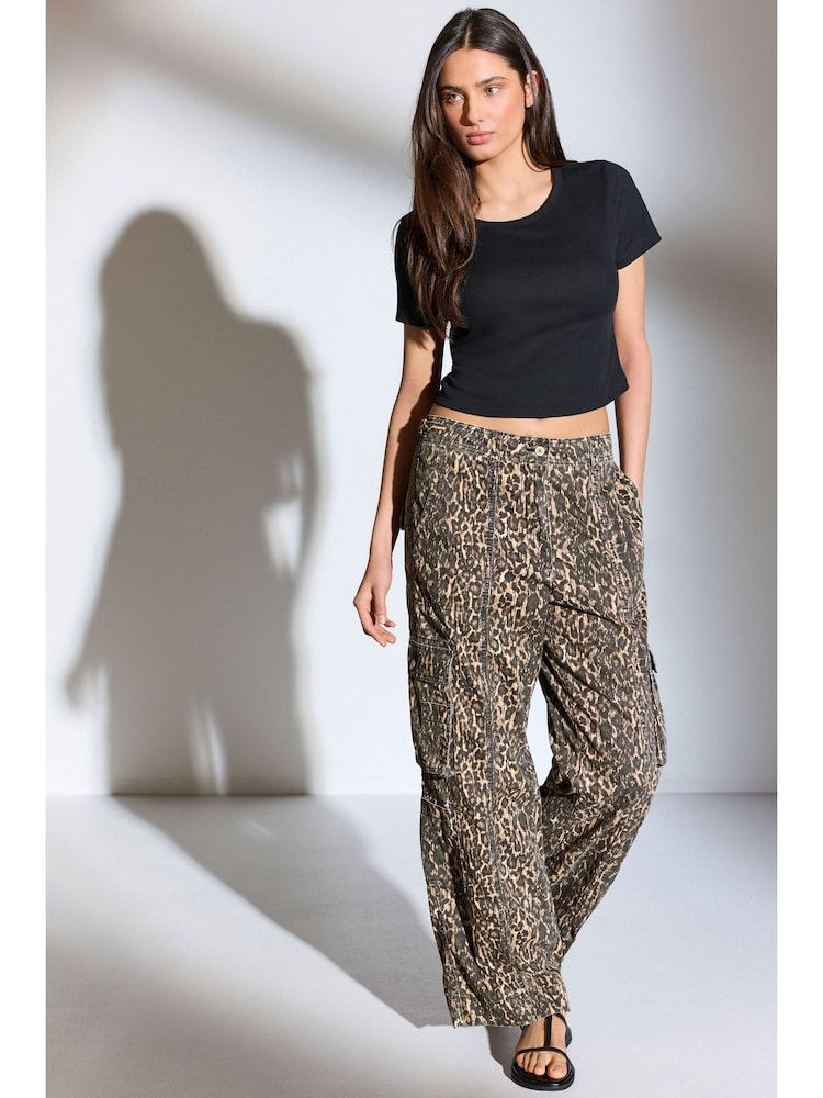 Animal 100% Cotton Adjustable Waist Cargo Trousers - Image 6 of 6