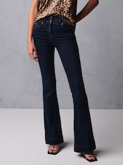 Inky Blue Flared Lift Slim And Shape Bootcut Jeans - Image 3 of 5