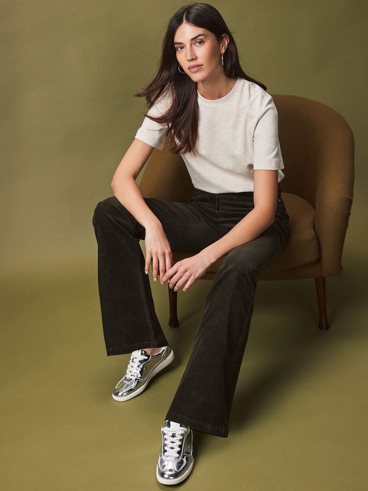 Green Cord Flared Trousers - Image 1 of 7