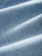 Mid Blue Rigid Wide Leg 100% Cotton Jeans - Image 9 of 9