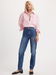 Levi's® Blue 80S Mom 100% Cotton Jeans - Image 4 of 8