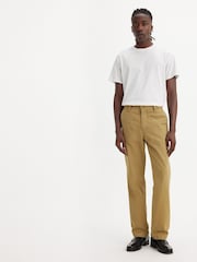 Levi's® Brown XX Chino Authentic Strt Tan 100% Cotton Trousers - Image 1 of 7