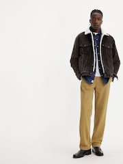 Levi's® Brown XX Chino Authentic Strt Tan 100% Cotton Trousers - Image 4 of 7