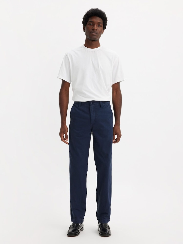 Levi's® Blue Chino Authentic 100% Cotton Trousers - Image 1 of 6