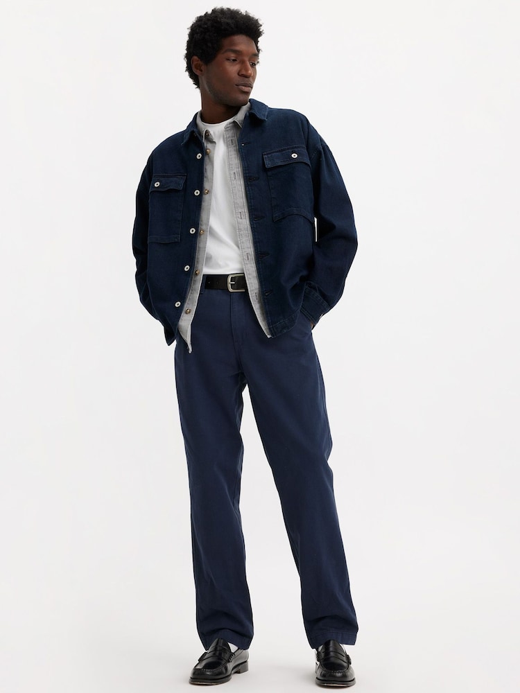 Levi's® Blue Chino Authentic 100% Cotton Trousers - Image 4 of 6