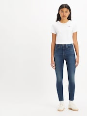 Levi's® Blue Retro High Skinny Jeans - Image 3 of 7