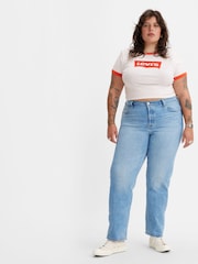 Синий - Укороченные джинсы Levi's® 501® - Изображение 3 из 6