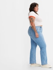Синий - Укороченные джинсы Levi's® 501® - Изображение 4 из 6