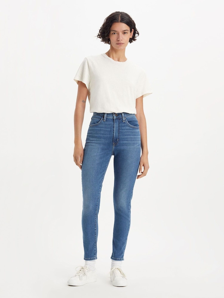 Levi's® Blue Retro High Skinny Jeans - Image 1 of 7
