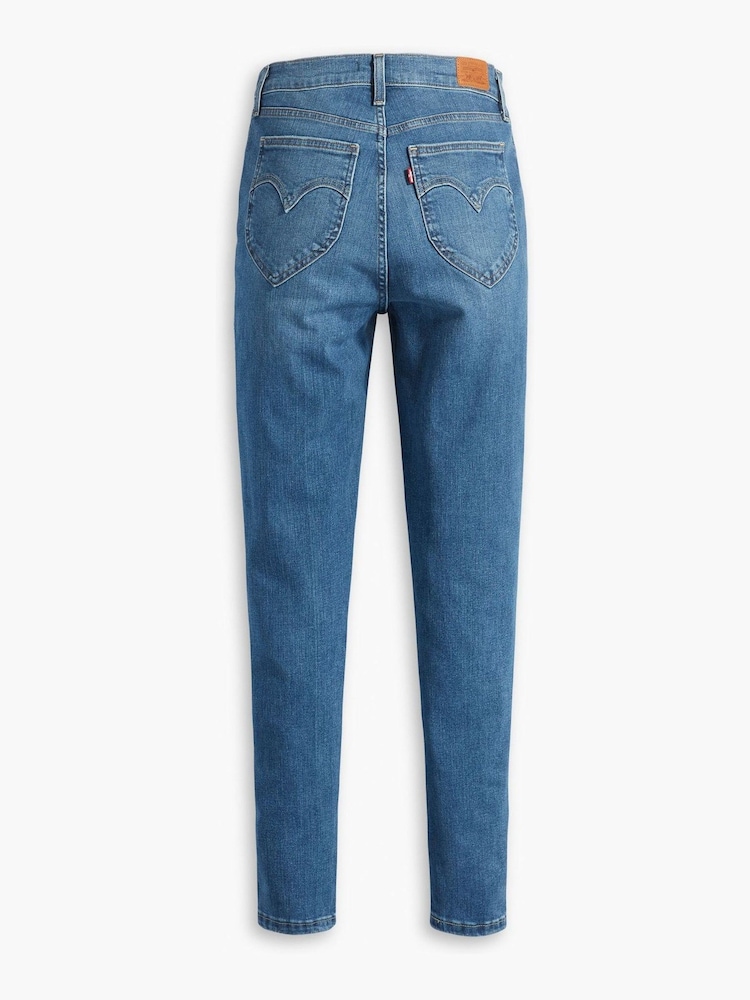 Levi's® Blue Retro High Skinny Jeans - Image 7 of 7