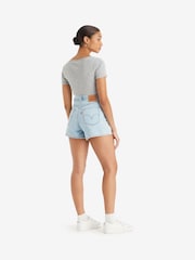 Levi's® Blue High Waisted Mom Shorts - Image 2 of 5