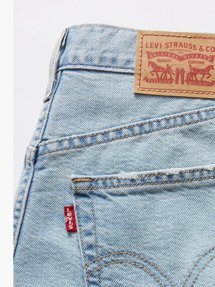Levi's® Blue High Waisted Mom Shorts - Image 5 of 5