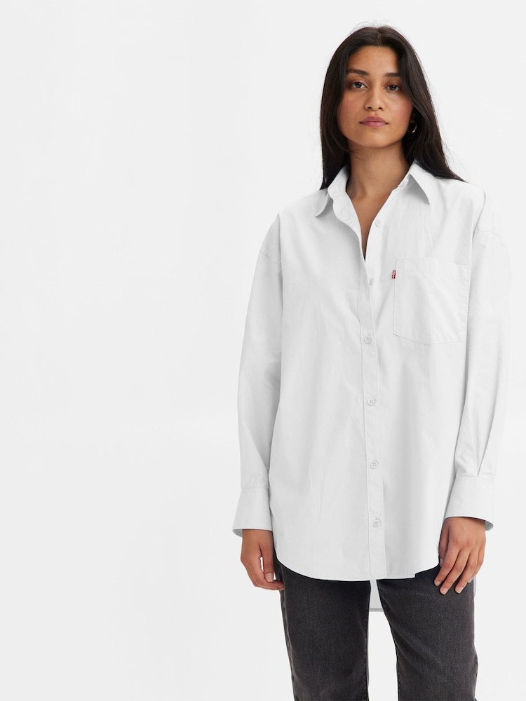 Levi's® White 100% Cotton Nola Shirt - Image 1 of 6