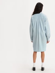 Levi's® Blue 100% Cotton Nola Shirt Dress - Image 2 of 7