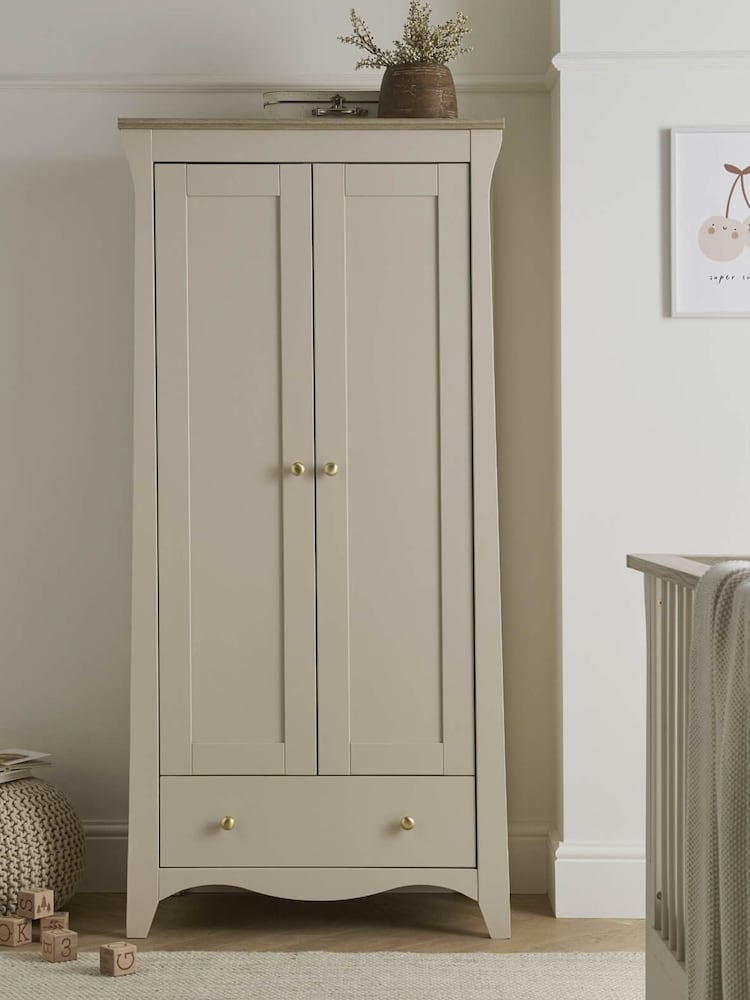 CuddleCo Cashmere Clara 2 Door Nursery Wardrobe - Image 1 of 5
