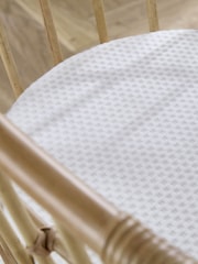 Cuddleco Natural Aria Wave Rattan Crib - Image 2 of 5