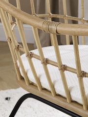 Cuddleco Natural Aria Wave Rattan Crib - Image 3 of 5