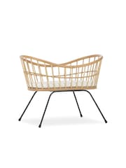 Cuddleco Natural Aria Wave Rattan Crib - Image 4 of 5