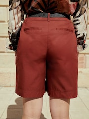Brown Bermuda Knee Length 100% Cotton Shorts - Image 3 of 7