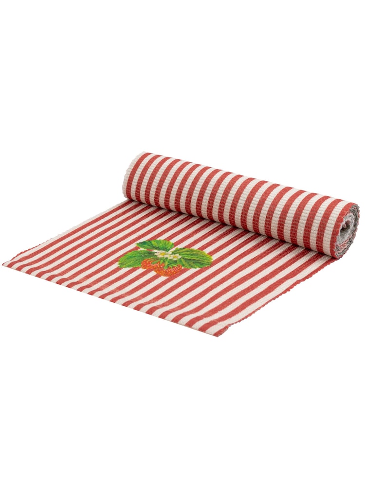 Wylder Candy Cane Strawberry Stripes 180x35cm Table Runner - Image 3 of 3