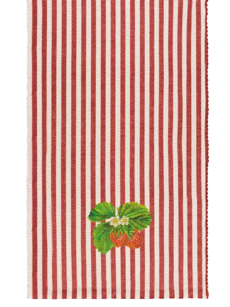 Wylder Candy Cane Strawberry Stripes 230x35cm Table Runner - Image 3 of 5