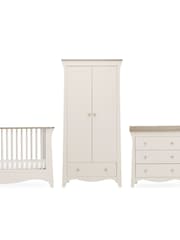 CuddleCo 3 Piece Cream Cashmere Clara Nursery Furniture Set - Image 5 of 8