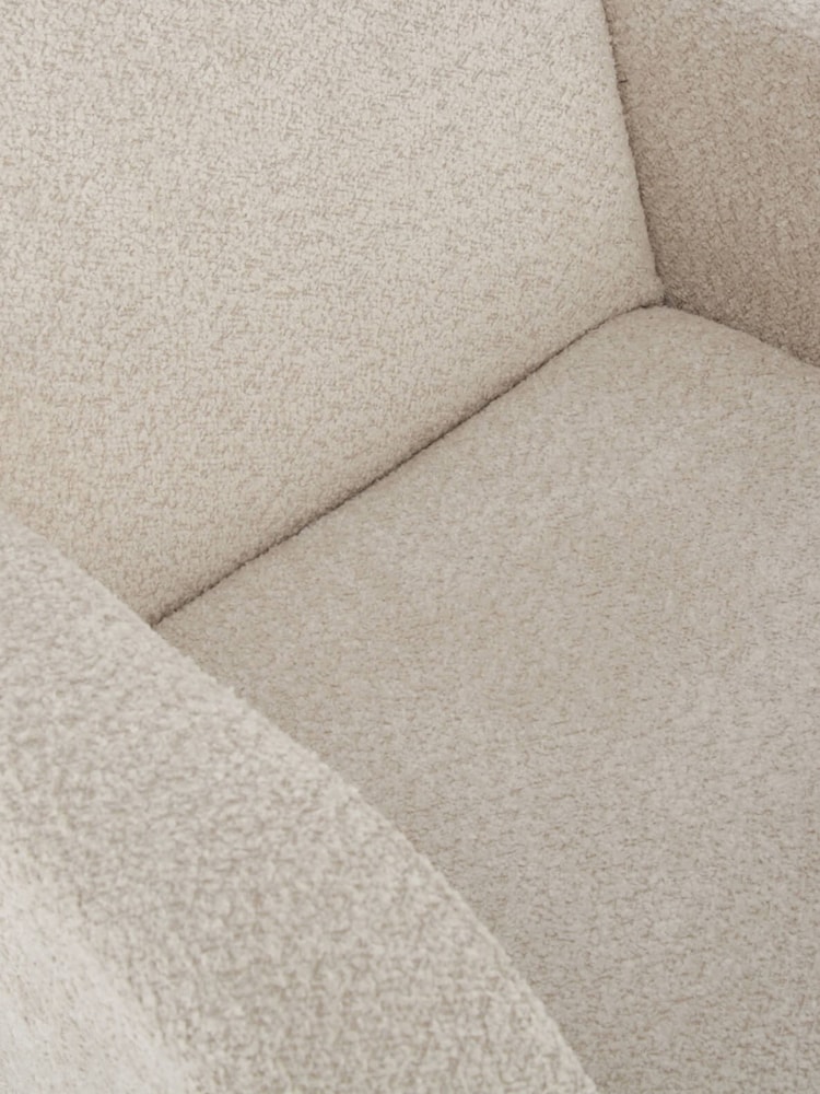 CuddleCo Brown Mushroom Etta Bouclé Nursing Rocking Chair - Image 2 of 6