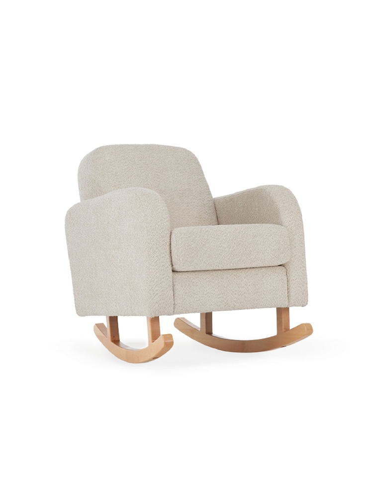 CuddleCo Brown Mushroom Etta Bouclé Nursing Rocking Chair - Image 6 of 6