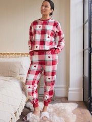 Red Check Cosy Long Sleeve Pyjamas - Image 2 of 12