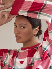 Red Check Cosy Long Sleeve Pyjamas - Image 5 of 12