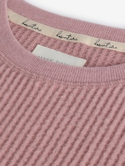 Pink Cosy Waffle Long Sleeve Pyjamas - Image 10 of 12