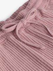 Pink Cosy Waffle Long Sleeve Pyjamas - Image 11 of 12