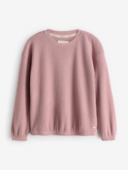 Pink Cosy Waffle Long Sleeve Pyjamas - Image 6 of 12