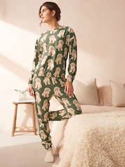 Sage Green Charlie The Cockapoo 100% Cotton Long Sleeve Pyjamas - Image 2 of 11