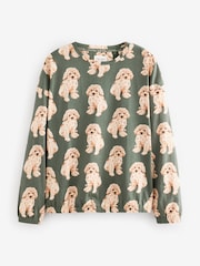 Sage Green Charlie The Cockapoo 100% Cotton Long Sleeve Pyjamas - Image 7 of 11