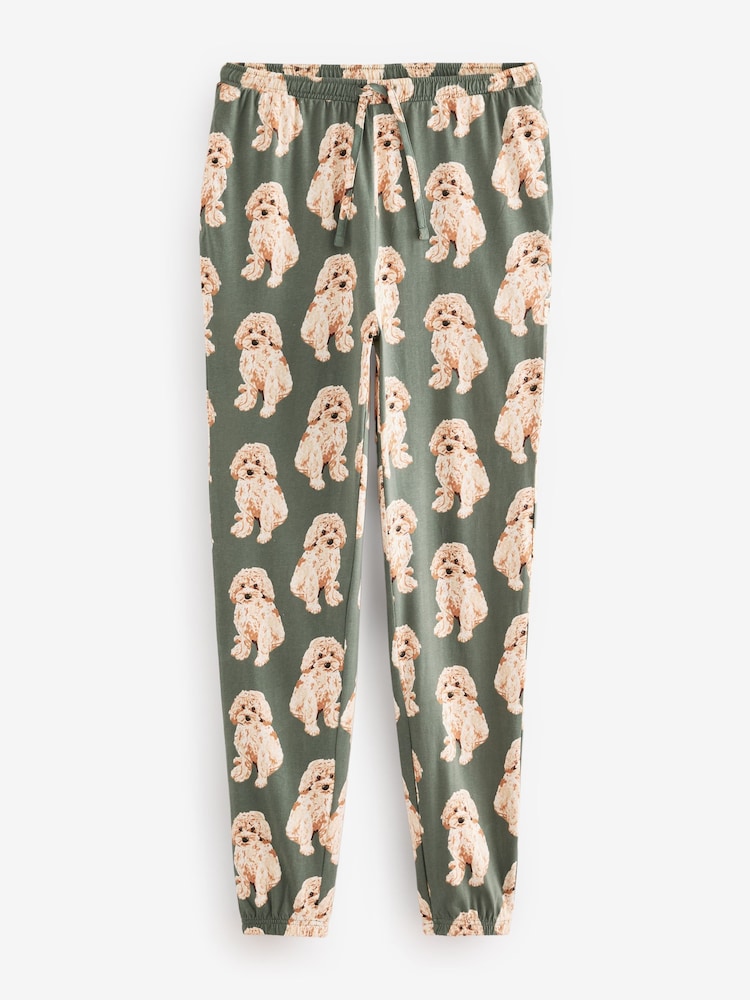Sage Green Charlie The Cockapoo 100% Cotton Long Sleeve Pyjamas - Image 8 of 11