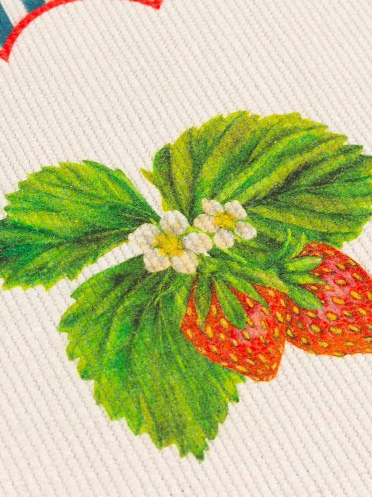 Wylder Blue Strawberry Stripes 46x36cm Table Placemats Set Of 4 - Image 6 of 6