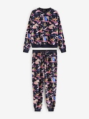 Navy Blue Animals Christmas Cosy Long Sleeve Pyjamas - Image 5 of 10
