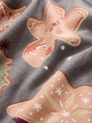 Grey Gingerbread Christmas Cosy Long Sleeve Pyjamas - Image 9 of 9