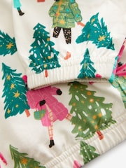 Ecru Skiing 100% Cotton Long Sleeve Pyjamas - Image 10 of 11